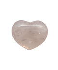 Rose quartz polished puff heart 30mm on white background showing soft pink colour — Fragrant Heaven