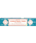 Box of Satya Christmas Tree incense on a white background