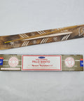 Satya Palo Santo Nag Champa Incense Sticks 15g box on a white background, combining purification with a soothing aroma.