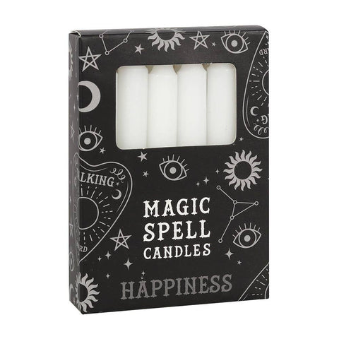 White Happiness Magic Spell Candles Box