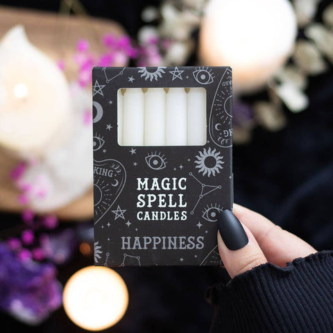 White Happiness Magic Spell Candles Lifestyle